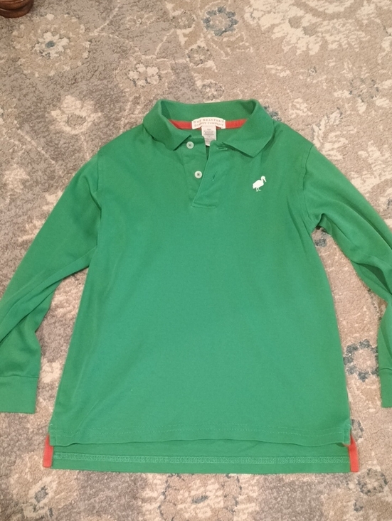 The Beaufort Bonnet Company Other - The Beaufort Bonnet Company Green Long-Sleeve Polo, White Stork
